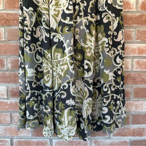 Free People Young Thing Maxi Mini Combo Wrap Skirt Women’s 6 Paisley Boho - Picture 9 of 10